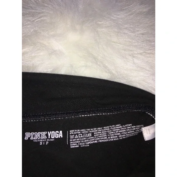 PINK Fold Over Yoga Pants - Picture 3 of 3